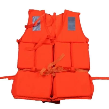 Naranja útil adulto niños espuma flotación natación chaleco salvavidas chaleco con silbato barcos pesca chaleco natación chaleco a la deriva
