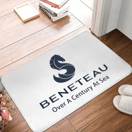 Felpudo personalizado Beneteaus para velero, vela, yate, antideslizante, para baño, cocina, sala de estar, 40x60cm