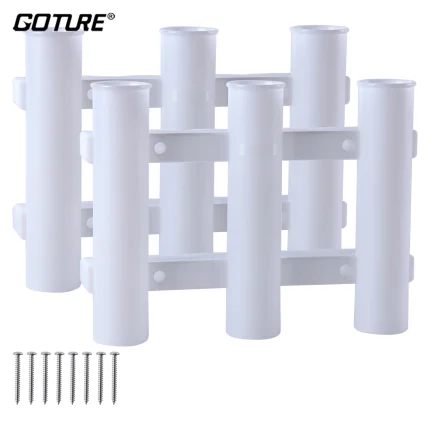 Goture negro blanco resistente 3 accesorios de tubería estante soporte para caña de pescar barco yate accesorios de pesca nuevo